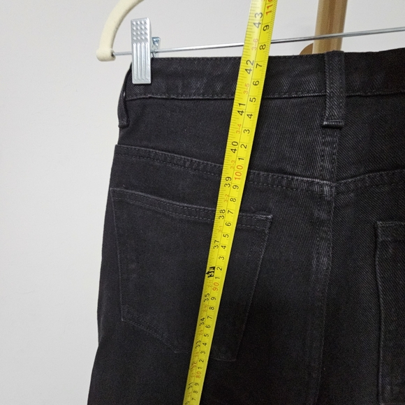 NWTPrettyLittleThing Charcoal Washed Black High Waist StraightLeg DenimJean sz 8 - Picture 13 of 14